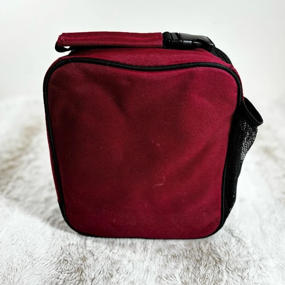 Dickies Maroon & Black Soft-Sided Lunch Box Cooler Bag
